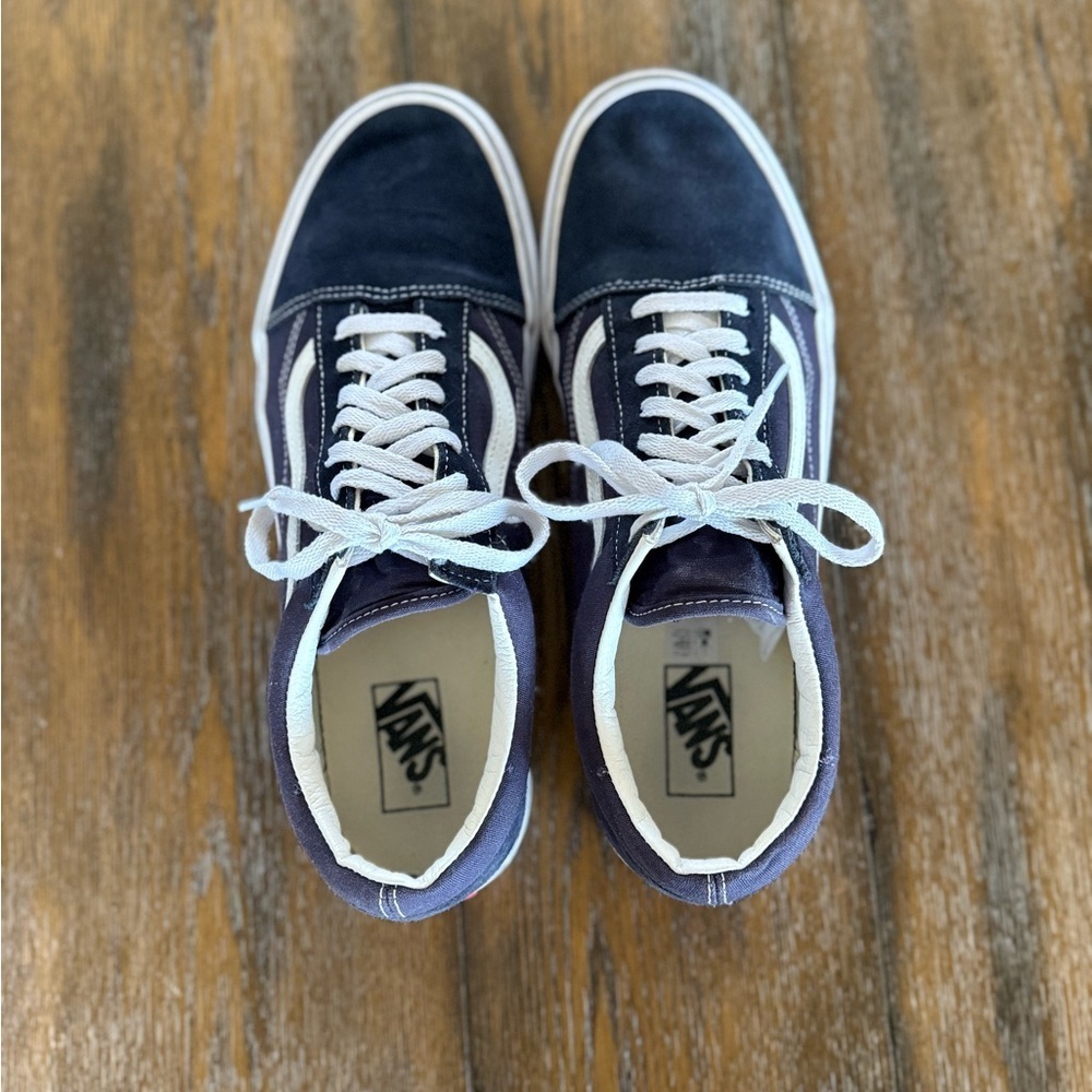 Vans Off The Wall Navy Blue and White Men’s Sneakers/Skate Shoe Size 12 - Picture 7 of 12